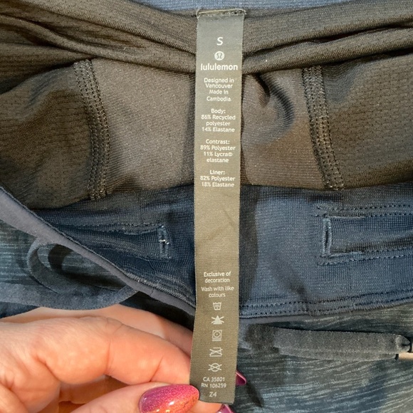 Lululemon Surge Shorts Men’s Small Blue Haze Navy Liner Athletic Training - Picture 8 of 8